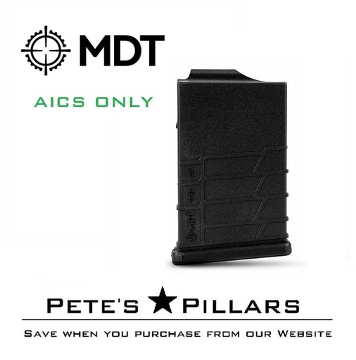 [104447-BLK] MDT Polymer AICS 10 RD Magazine Bolt Action Rifles 308 Win Chassis SA Black 104447-BLK