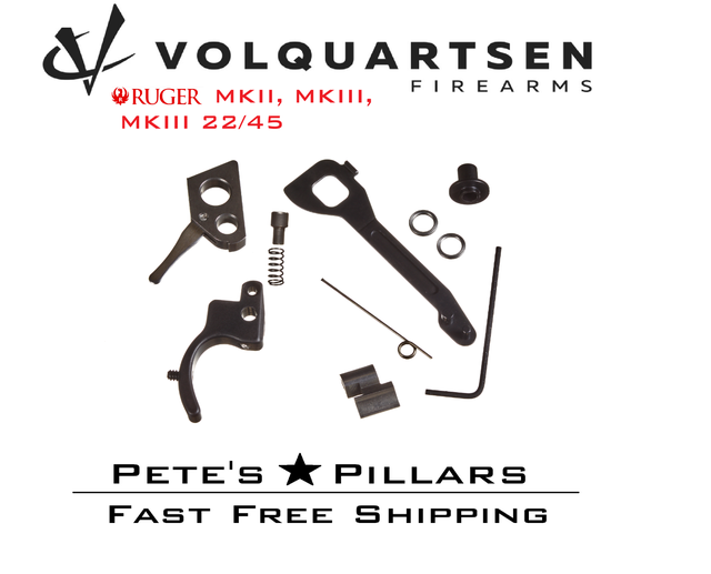 Volquartsen Accurizing Kit For Ruger MK IV 22/45 Lite – Stainless Trigger, .22 LR, Adjustable