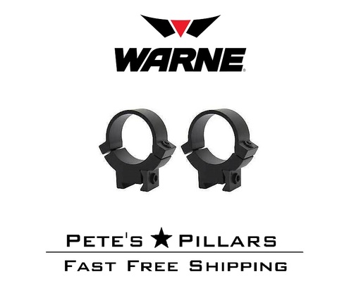[732M] Warne Maxima .22 Rimfire High Scope Rings 30mm Matte 11mm 3/8 Dovetail 732M
