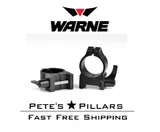 [201LM] Warne Maxima QD Quick Detach 1" Medium Matte Fixed Steel Scope Rings 201LM
