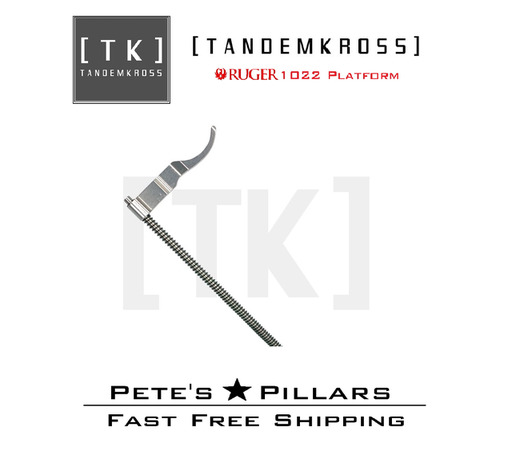 [TK18N0121SLV1] TandemKross Ruger 10/22 Spartan Skeletonized Charging Handle Recoil Rod 3018N012 Silver