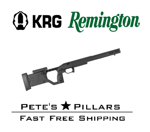 [XRY-R7S-BLK] KRG X-Ray Remington 700 SA Chassis RH Stock Gen 4 Black XRY-R7S-BLK