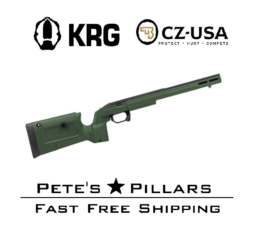KRG Bravo Rimfire CZ 457 Adjustable Chassis Stock Sako Green BRV