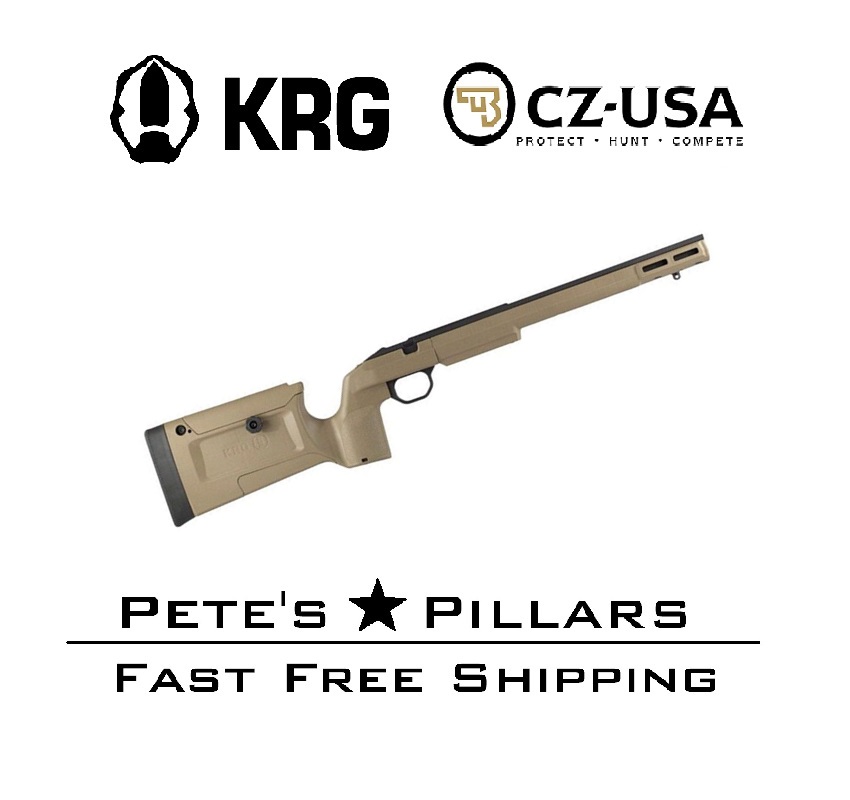 KRG Bravo Rimfire CZ 457 Adjustable Chassis Stock FDE BRVCZ7FDE