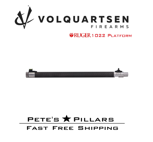 [VF10TSB-R] Volquartsen Ruger 1022 Open Sight Lightweight Carbon Fiber Barrel Red VF10TSB-R