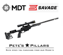 MDT Chassis LSS Gen2 Savage Axis SA Upgraded Chassis Stock 104271-BLK