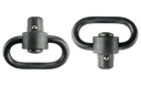 Grovtec Heavy Duty Push Button Swivels Sling Loops  1.25" Black 2Pk USA GTSW288